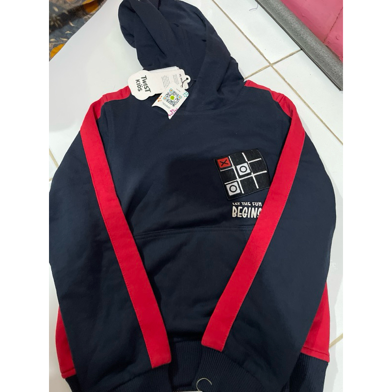 Kaos Hoodie Twist Kids Let The Fun Begin