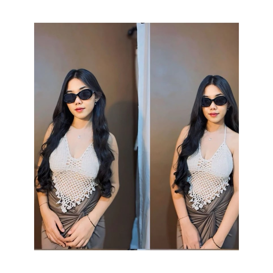 Bikini Rajut Aleshka/Hand Made Motif Kipas V/Sport Swimwear