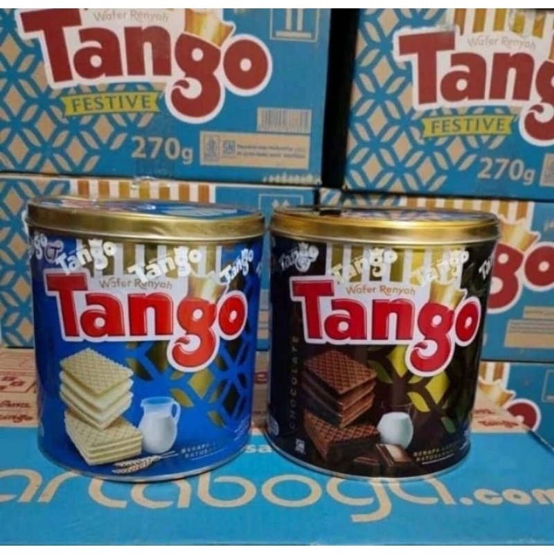 

Tango Wafer 270gr Kemasan Kaleng - Wafer Tango 270gr Coklat & Vanila