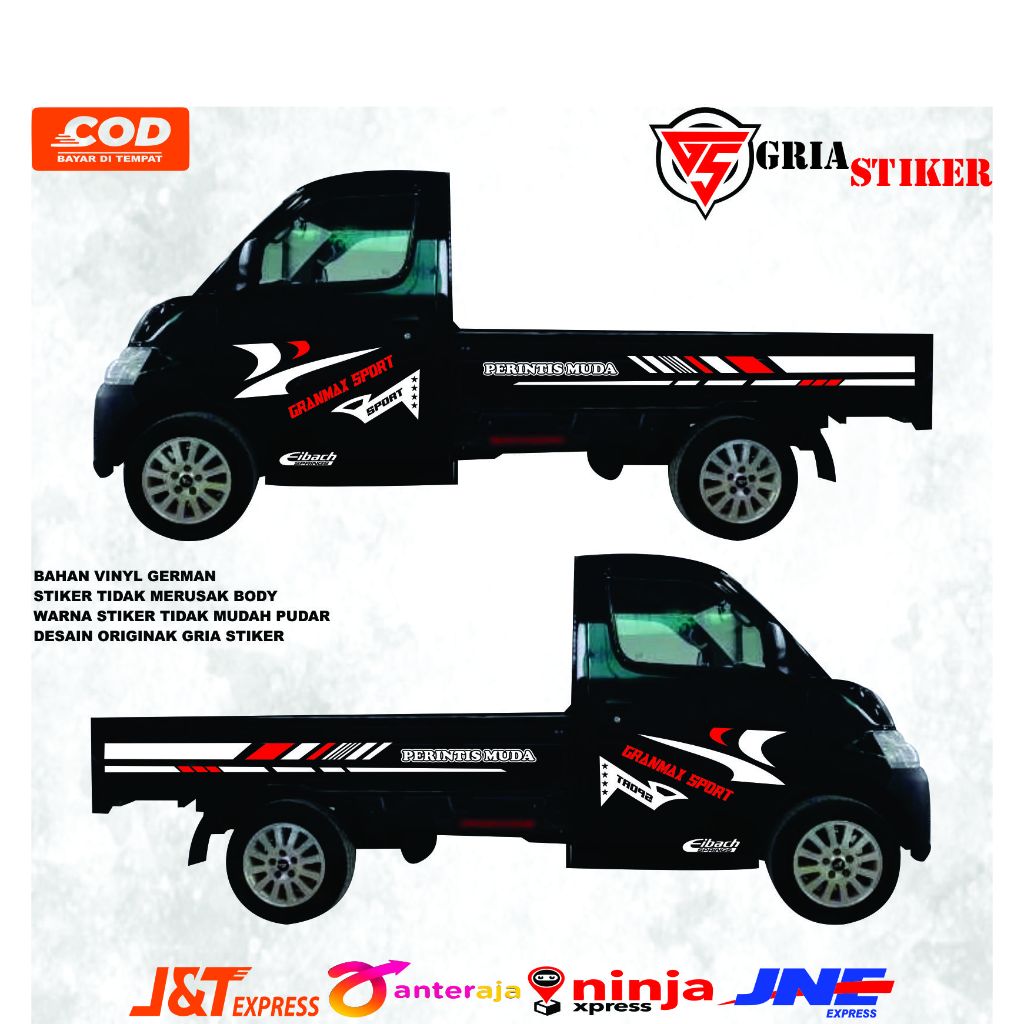 Terbaru Stiker Mobil Pick Up Daihatsu New Carry Apv Luxury Grandmax Stiker Mobil Jet Pick Up cutting