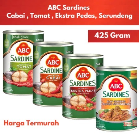 

ABC SARDINES CABAI & TOMAT 425 GRAM