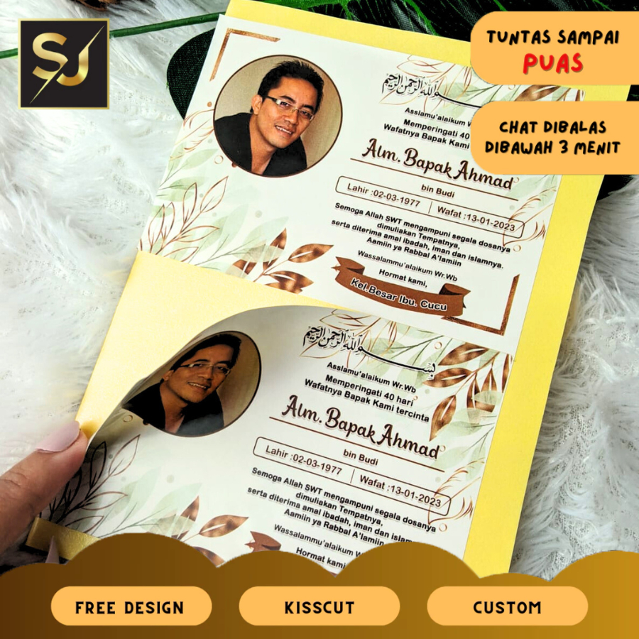 

Sangjaya Sticker dan Card Mengenang Wafatnya Stiker Card Label Tahlil Kartu Mengenang Tahlilan