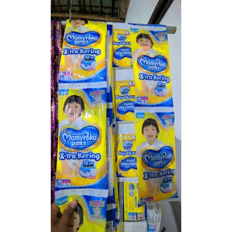 {READY} Pampers Mamy Poko Pants X-tra Kering ukuran S M L XL XXL | Pampers Renceng | Pampers Bayi | 