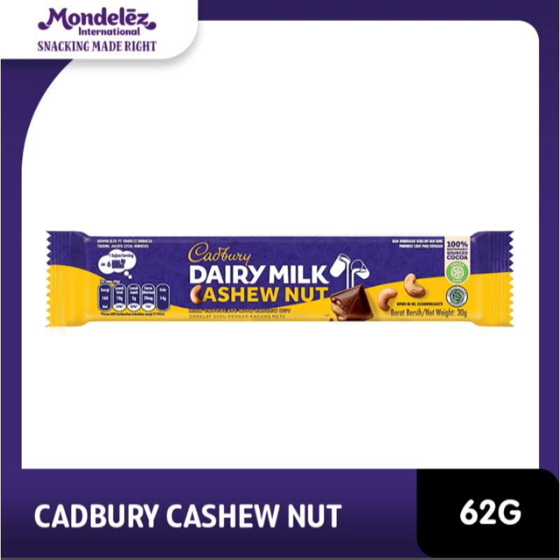 

(3PC) Cadbury Chocolate Cashew Nut 62 g