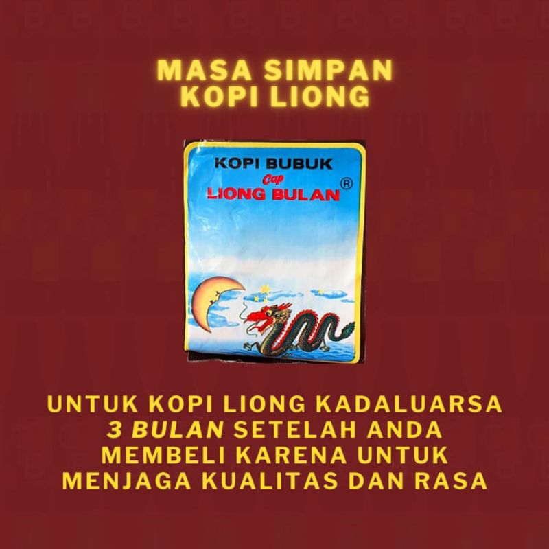 

NG COD 3 Pak Kopi Liong Tanpa Gula Isi 90 pcs