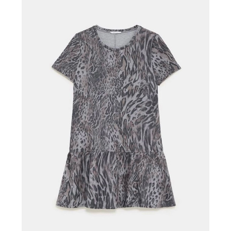 #WOMENS# ANIMAL PRINT DRESS By ZARA ORIGINAL STORE RESMI