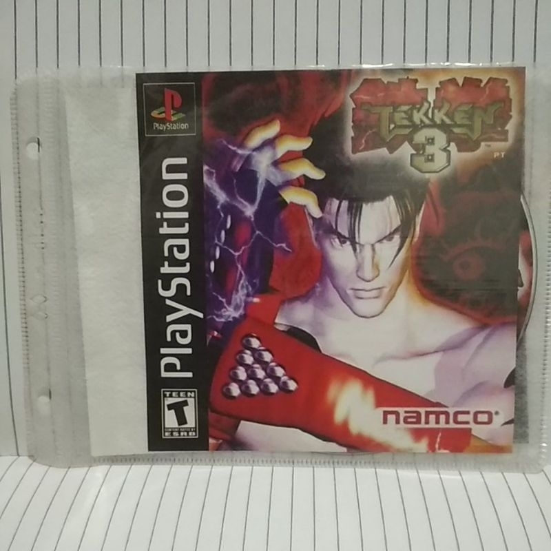Kaset Ps1 Tekken 3 (Kopian pabrik pertama Mulus)