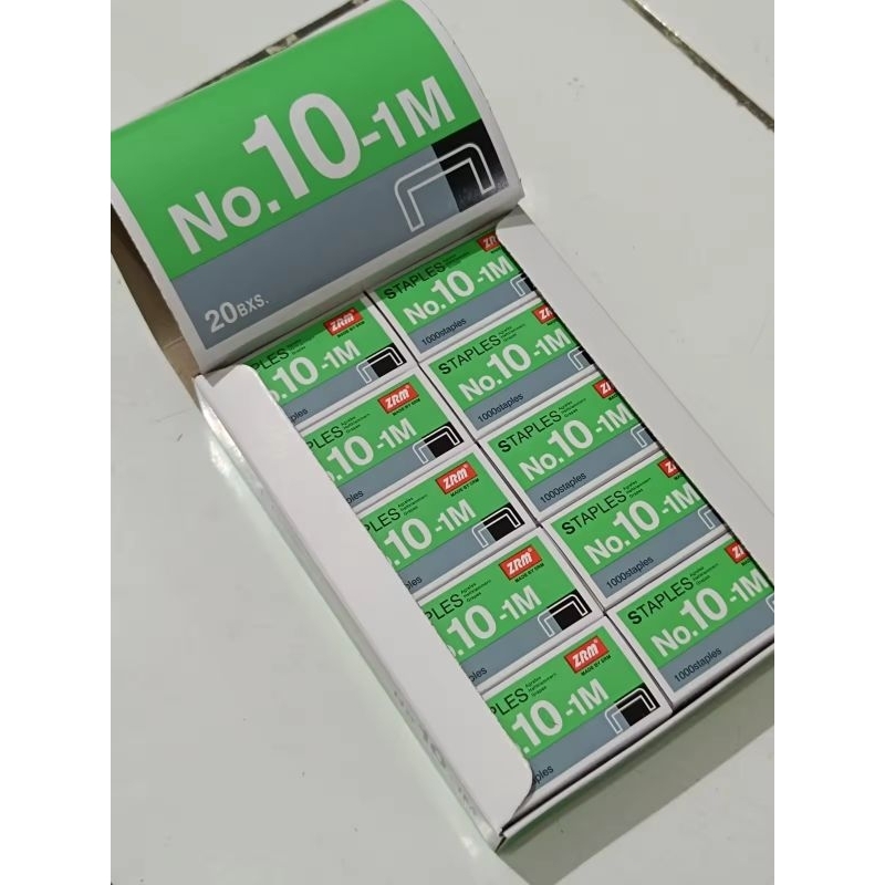 

isi staples no 10 1 pack isi 20 box kecil
