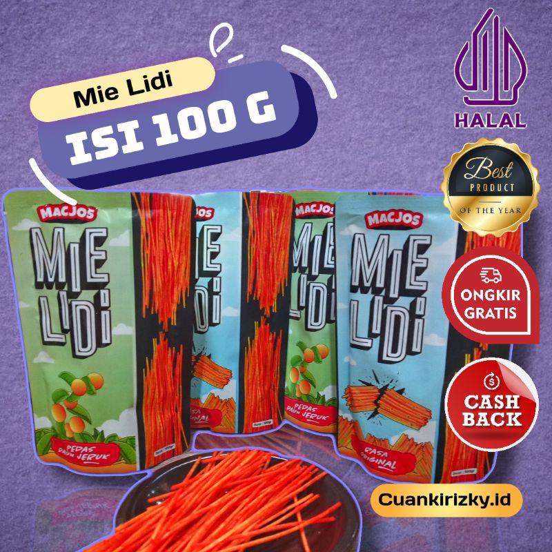 

Mie Lidi Lezat Gurih Enak Tersedia 2 Varian Rasa | Macjos