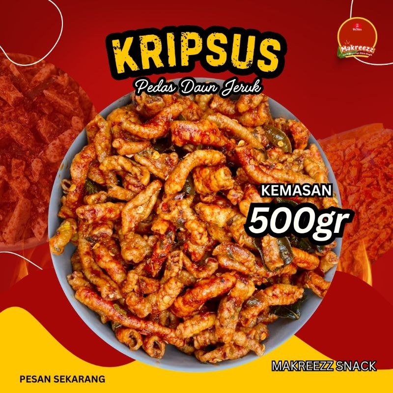 

500gr Keripik usus ayam/ usus krispi/ usus ayam krispi