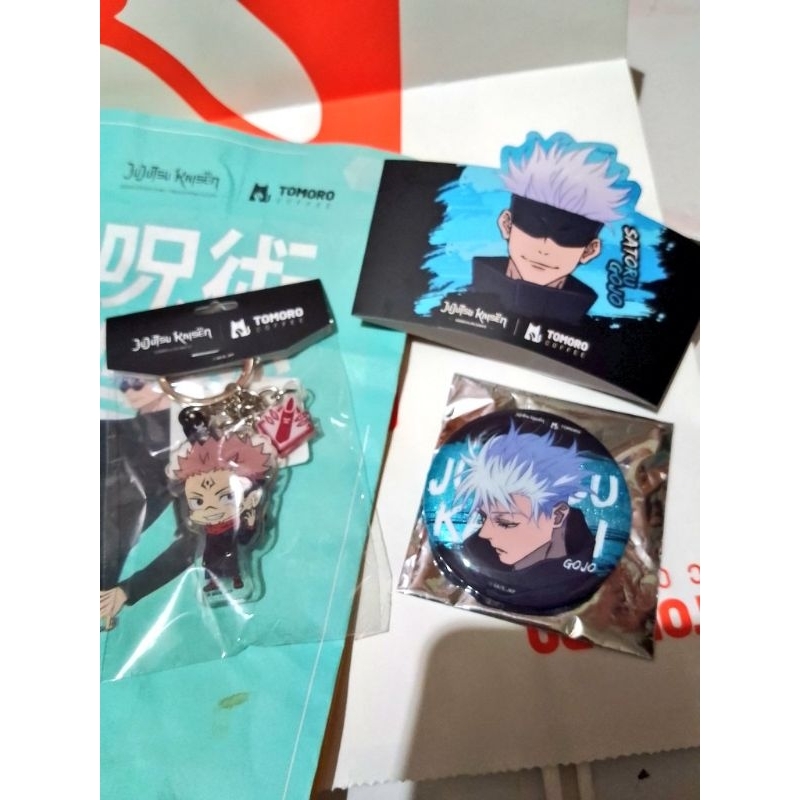 Set Merch Tomoro x Jujutsu Kaisen[Badge Gojo&Sukuna]