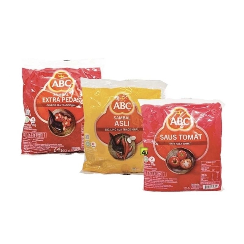 

ABC Saos Tomat / Sambal Asli / Extra Pedas Kemasan Sachet