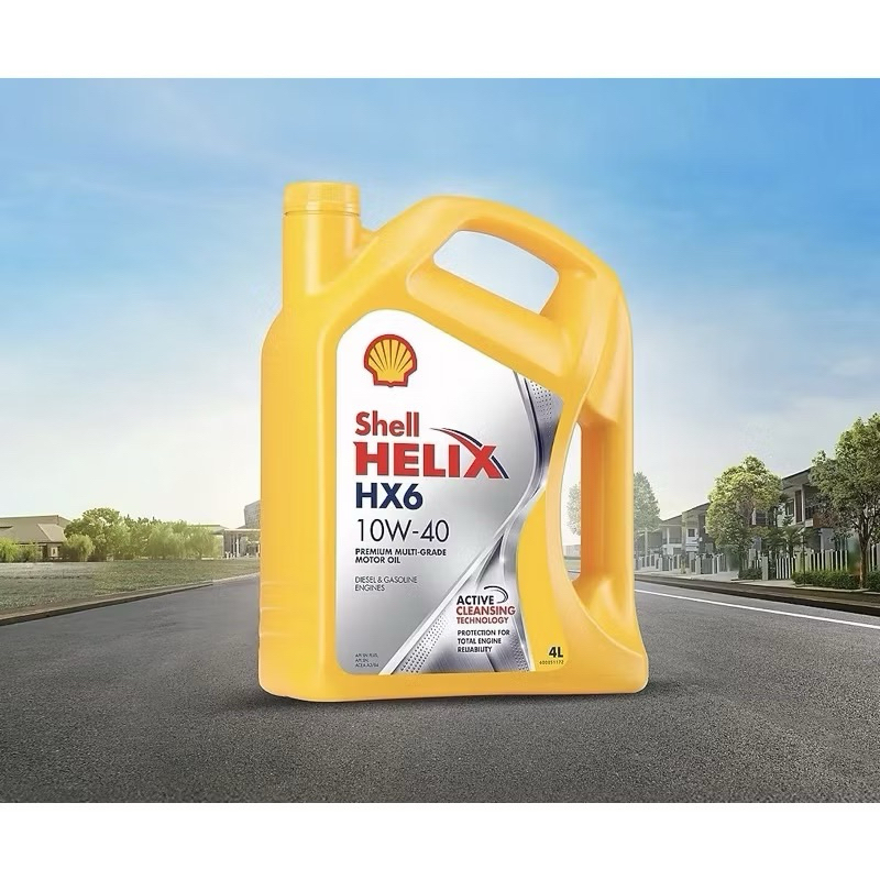 OLI SHELL HX6 10W40|4LITER (Ori Shell100%)