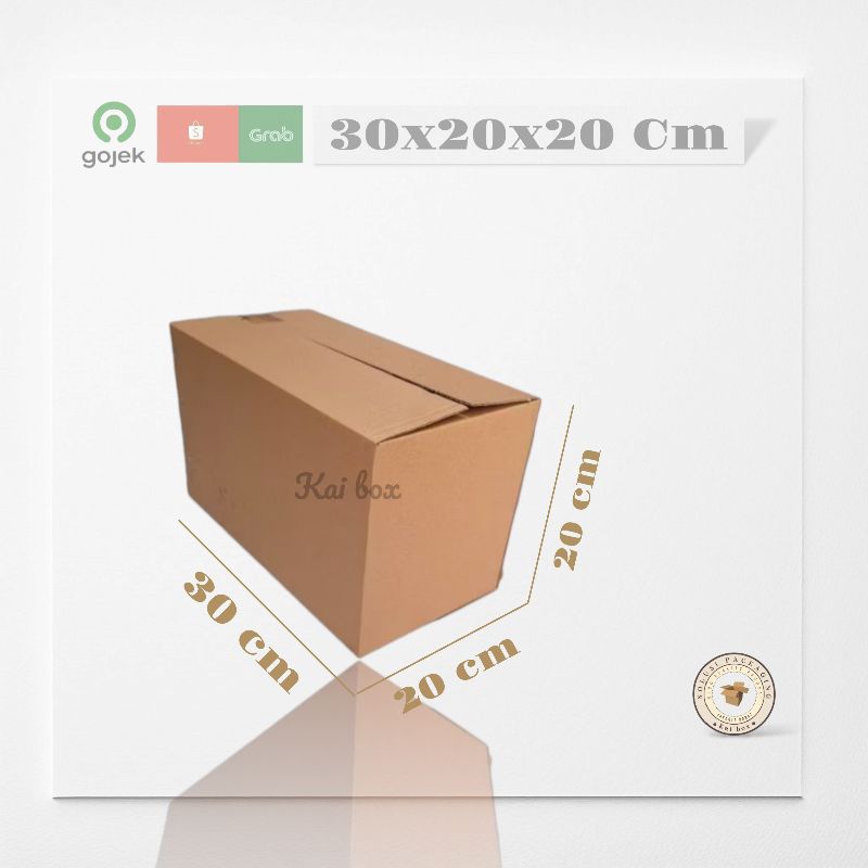 

kardus ukuran 30x20x20 cm box singel wall polos
