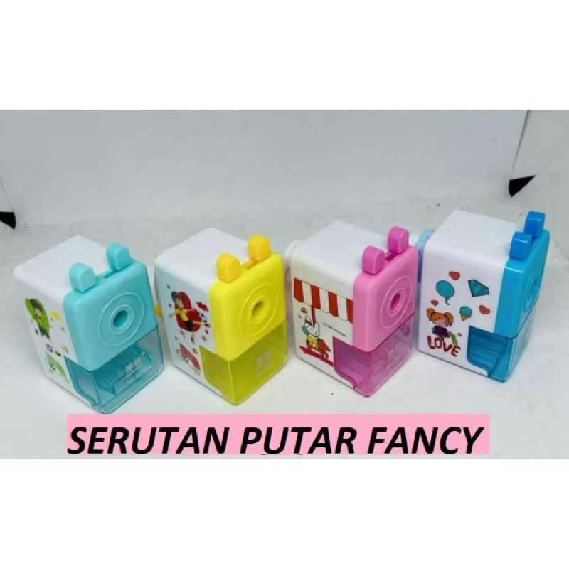 

Rautan Pensil Putar / Serutan Pensil Meja / Rautan Pencil / Orotan Pensil Fancy Karakter