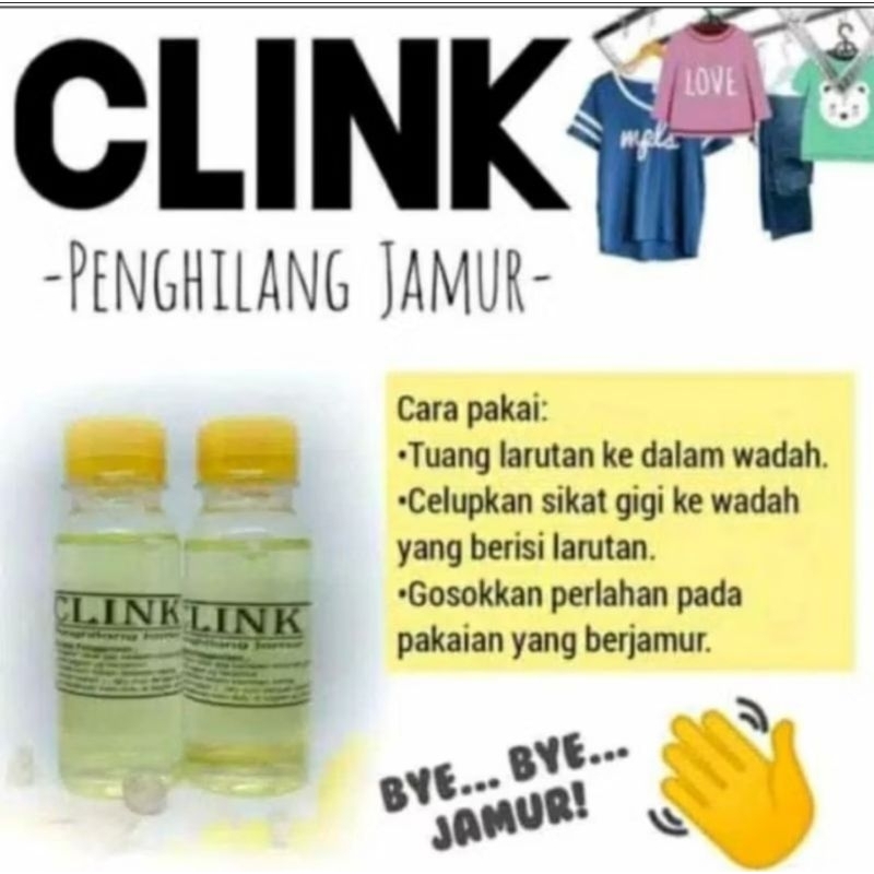 clink pembersih jamur 110ml - clink pembersih buki pakaian