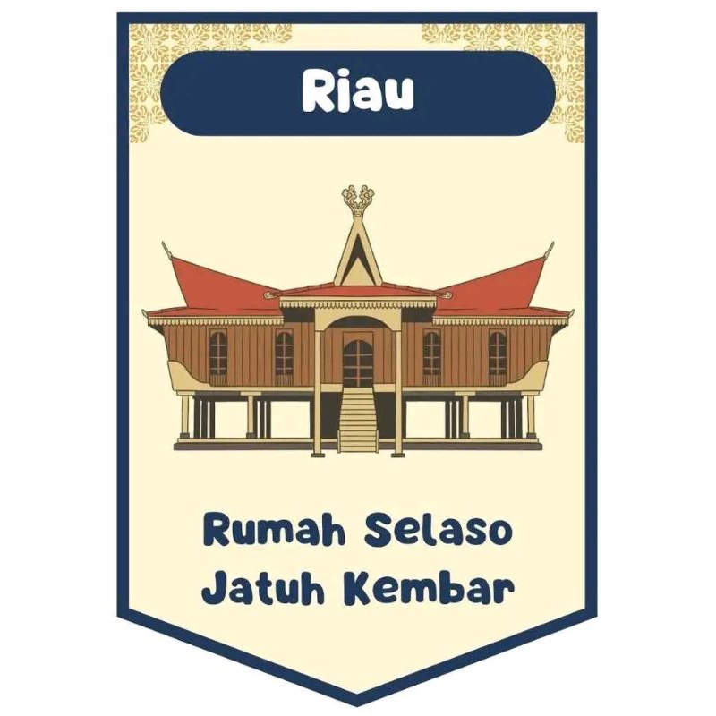 

rumah adat riau kardus 20x15