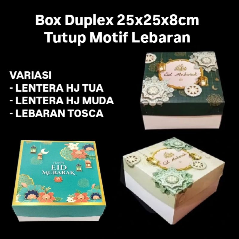 

Box Duplex 25x25x8cm Tutup Motif LEBARAN / IDUL FITRI / EID - Laminasi Dalam