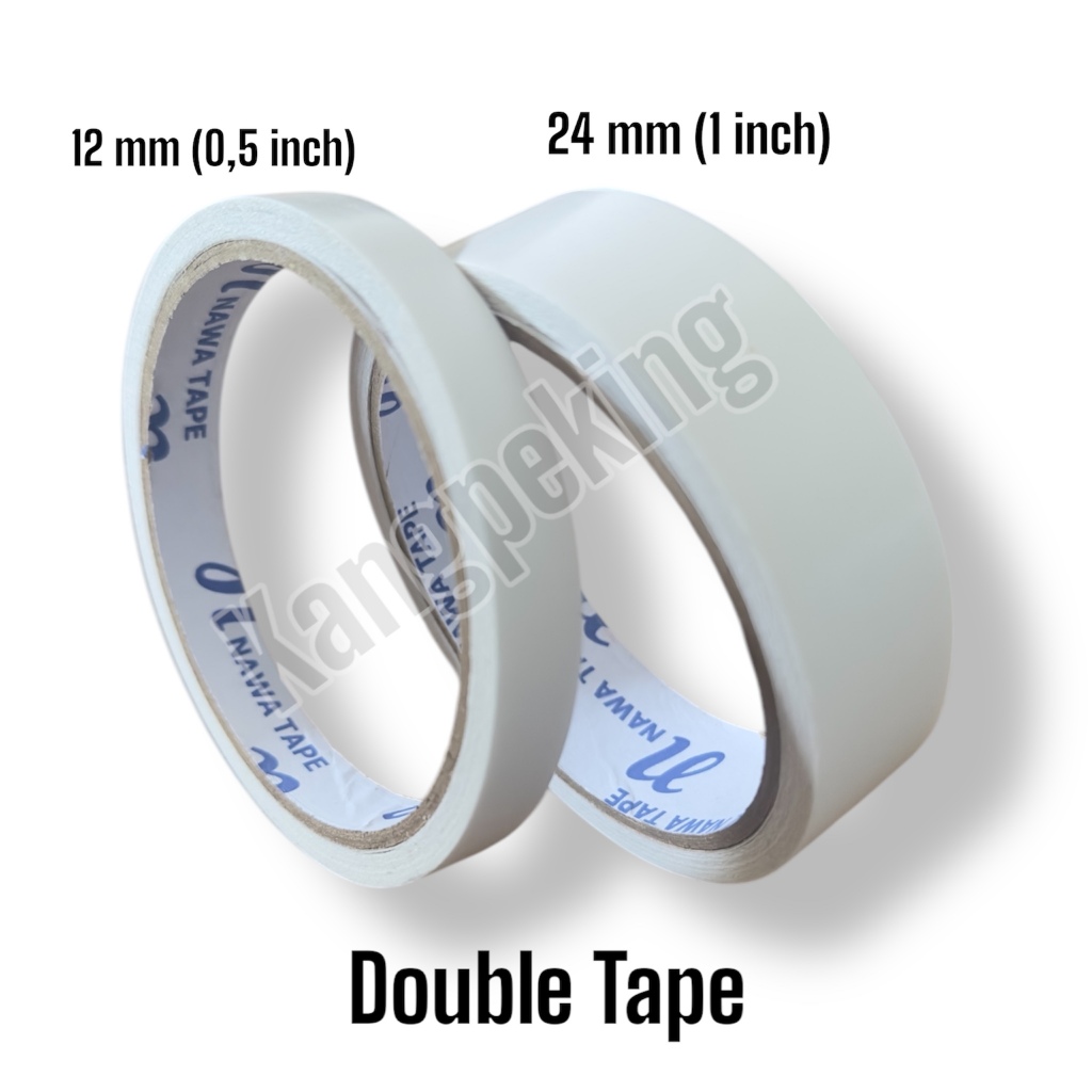 

DOUBLE TAPE 12 mm 24 mm ORIGINAL BERKUALITAS