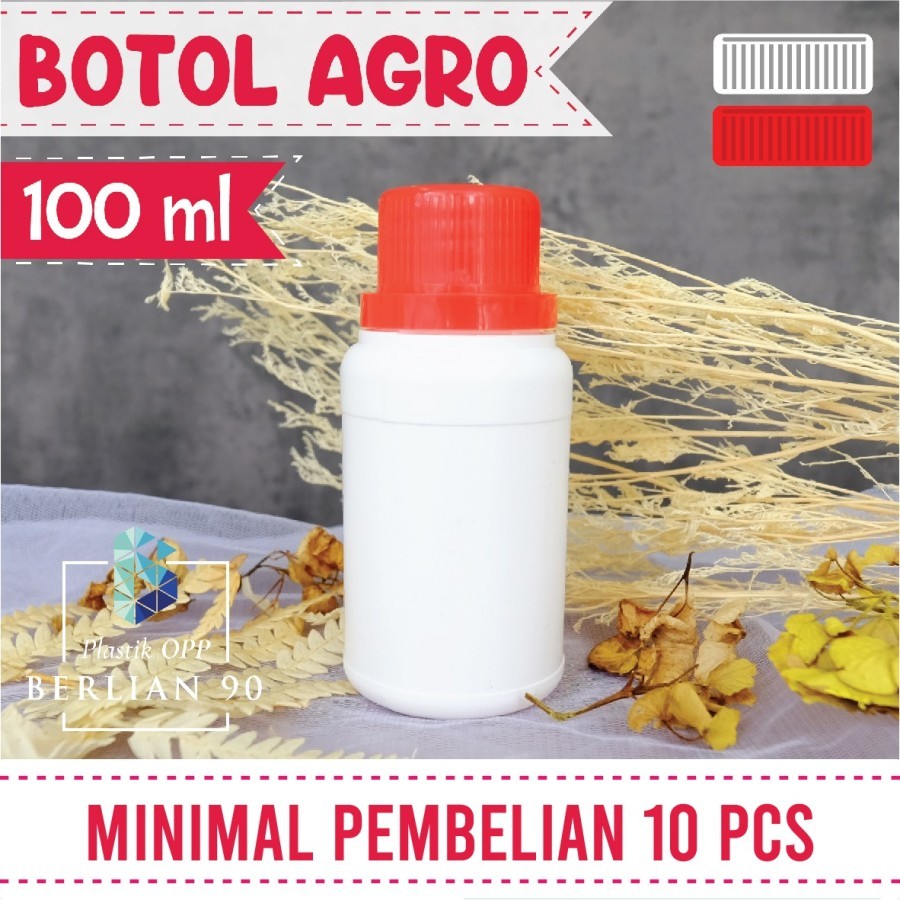 ( ECER ) Botol Agro 100 ml / Botol Plastik 100 ml / Botol Obat