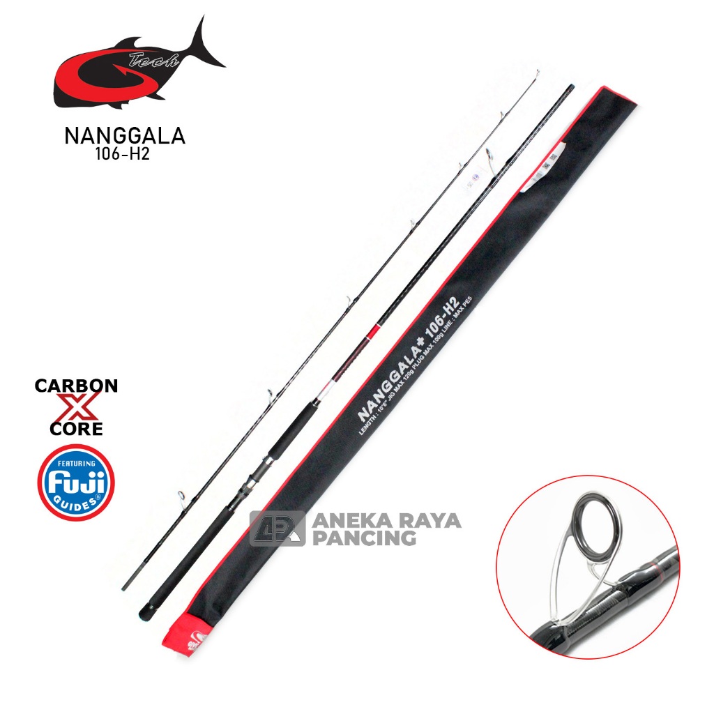 JORAN GTECH NANGGALA / Joran Popping / Joran Panjang 3 meter sambung 2 / Joran PE 5 / Joran PE 4 / N