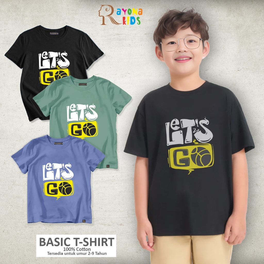 Kaos Anak Laki Laki - Baju Anak Laki Laki Keren Kekinian Lucu Umur 2-9 Tahun - Letgo