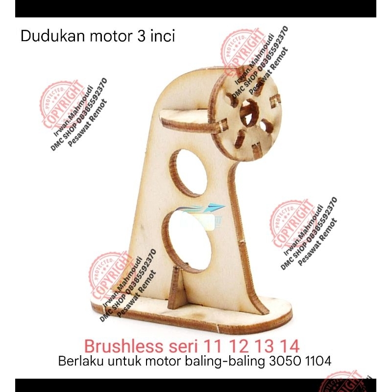 Dudukan Motor RC Pesawat jenis Pusher glider