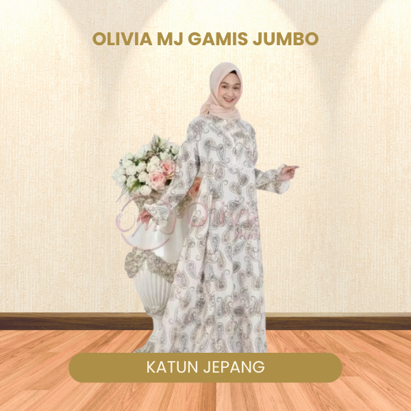 Olivia MJ Gamis Katun Jepang Jumbo Dress Premium Wanita