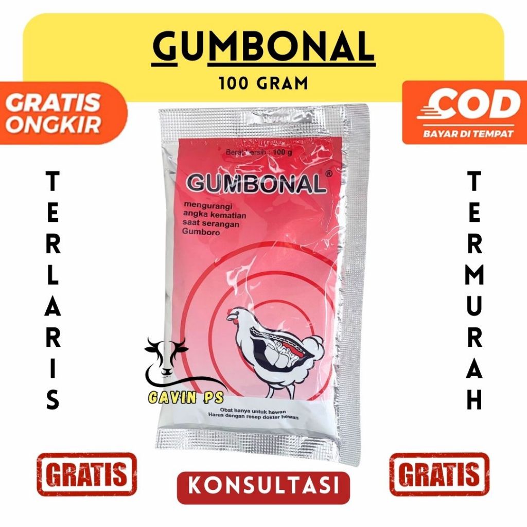 GUMBONAL 100 GRAM - MEDION - Obat Gumboro Unggas - Obat Ayam Gumboro