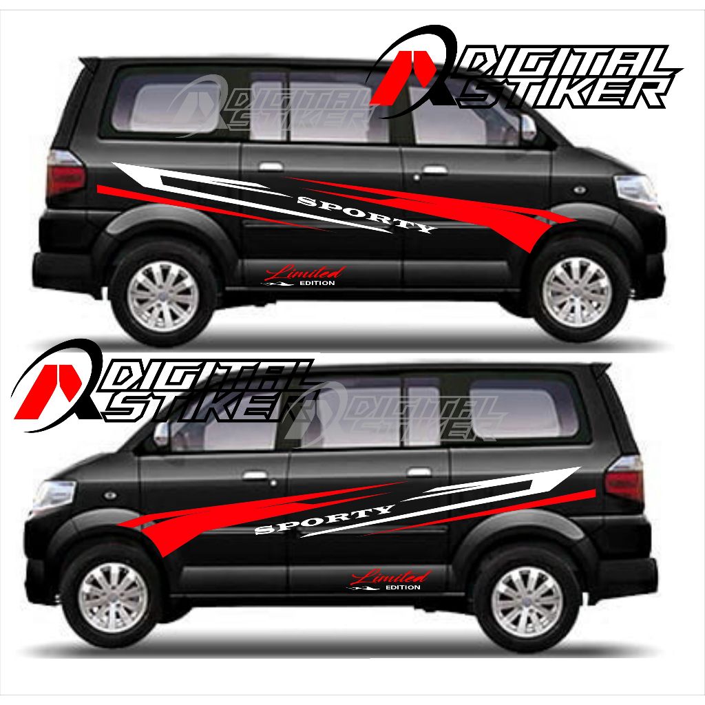 Stiker mobil apv stiker list minimalis body samping mobil apv terbaru