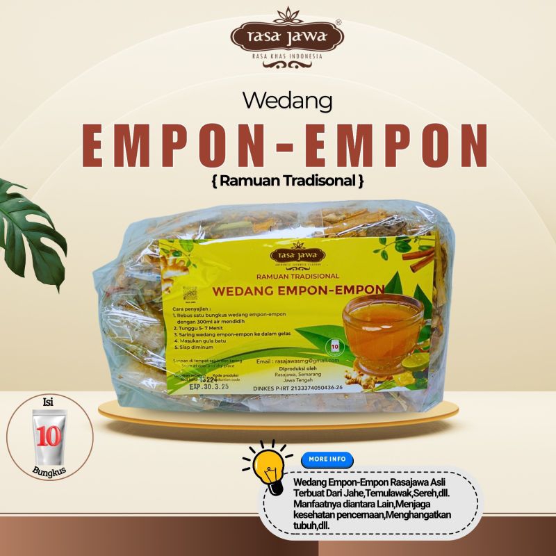 

RASA JAWA WEDANG PACK EMPON-EMPON 10 PCS