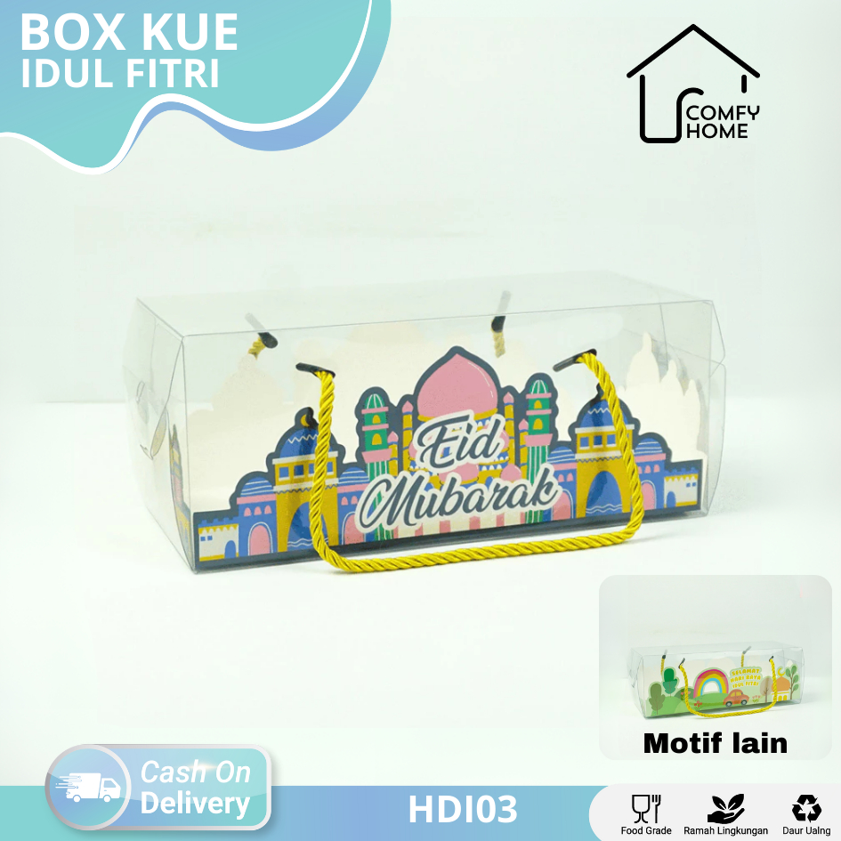 

Box Mika Idul Fitri / Box Hampers Idul Fitri / Kotak Kue Idul Fitri / Box Rollcake Idul Fitri / Souvenir Idul Fitri I HDI03-HDI04