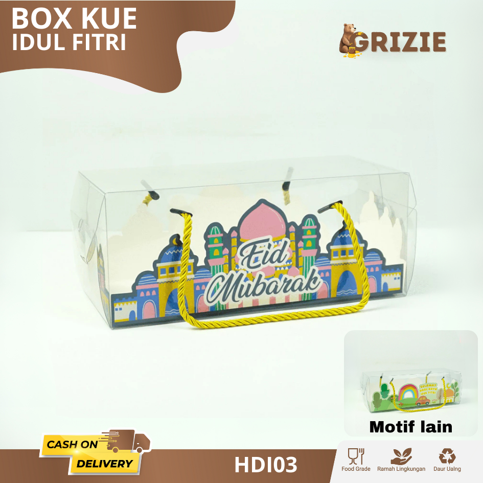 

Box Mika Idul Fitri / Box Hampers Idul Fitri / Kotak Kue Idul Fitri / Box Rollcake Idul Fitri / Souvenir Idul Fitri I HDI03-HDI04