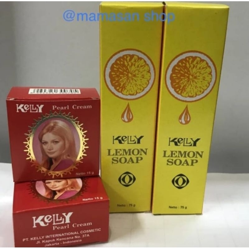Kelly Paket 2in1 Murah/Kelly Cream 15g + Kelly Lemon Soap 75g/Paket Kelly Cream+Kelly Sabun
