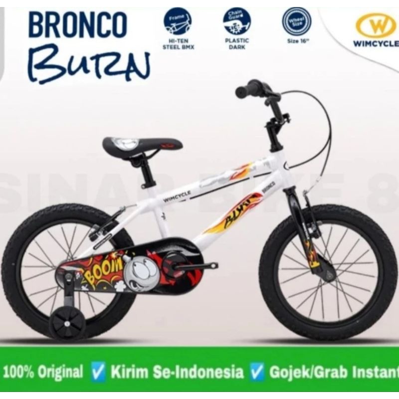 SEPEDA ANAK BMX WIMCYCLE BRONCO BURN 16 INCH NEW