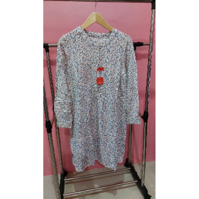 Big sale Tunik Bunga Biru by Original Novel Mice Size M [T]