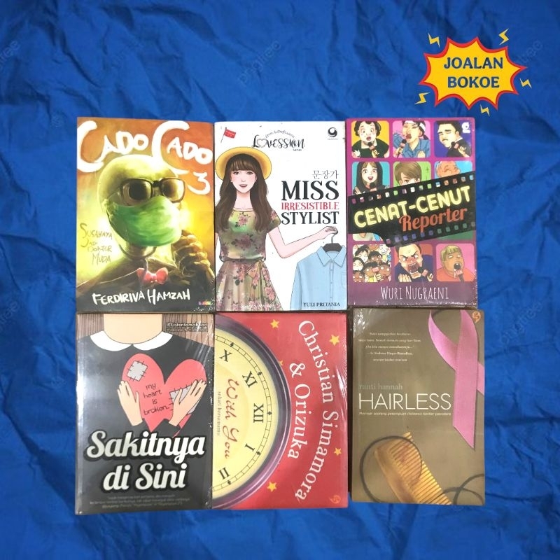 BUKU NOVEL ORIGINAL NOVEL NONFIKSI / NOVEL KOMEDI / NOVEL   FIKSI/ NOVEL REMAJA/ NOVEL CADO CADO 3 /