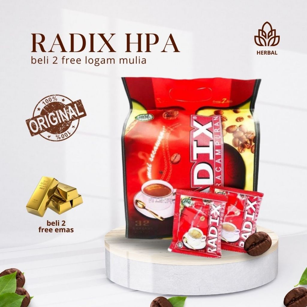 

Kopi RADIX HPA MALAYSIA 32 sachet 100% ORIGINAL Asli