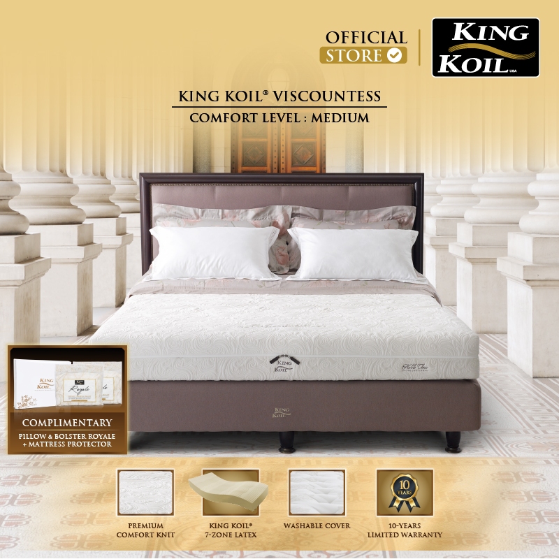 KING KOIL Viscountess - Kasur Latex Bed [Mattress Only]