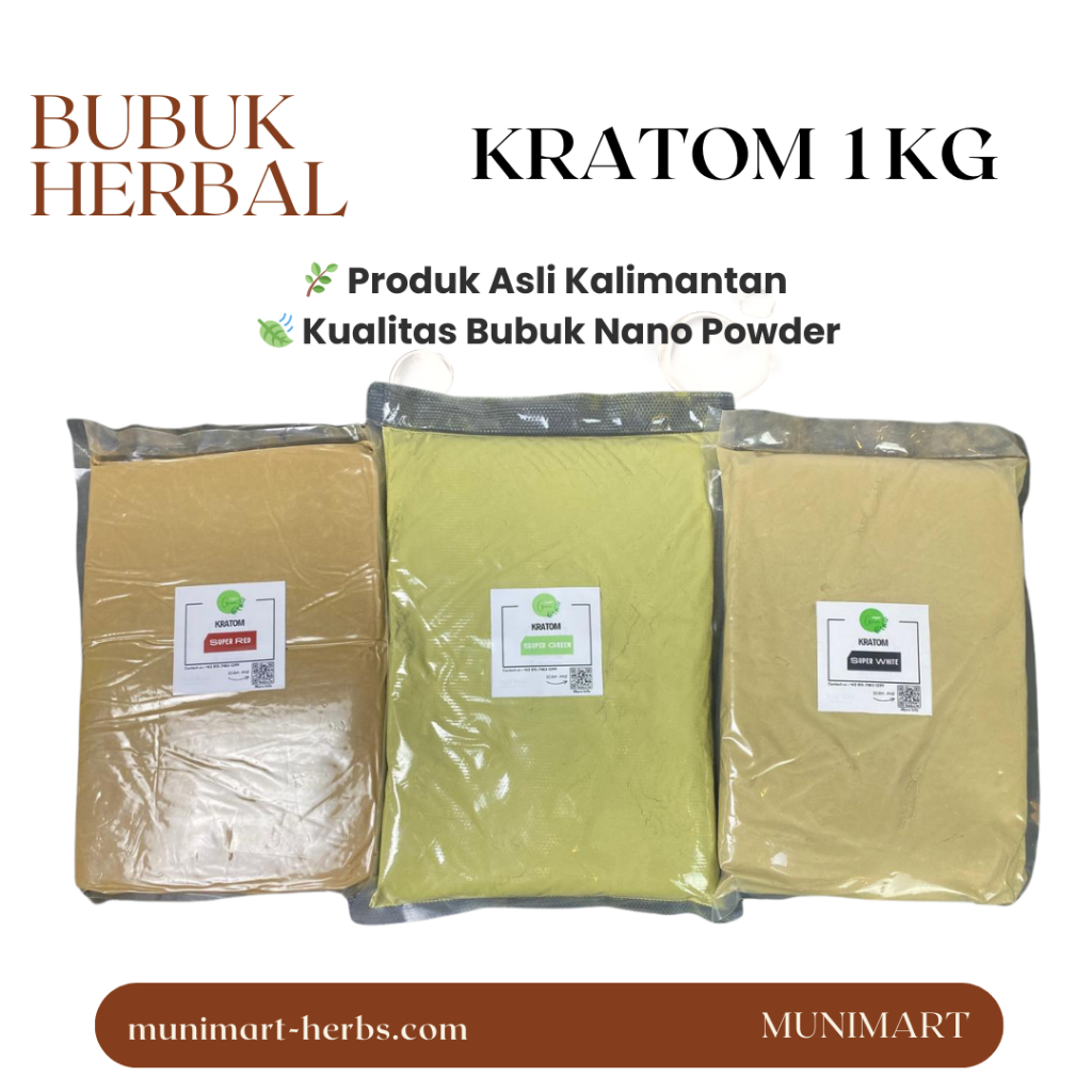 

1kg supeerhaluss herbal hijaau teerbaikk aslii kalimaantaan