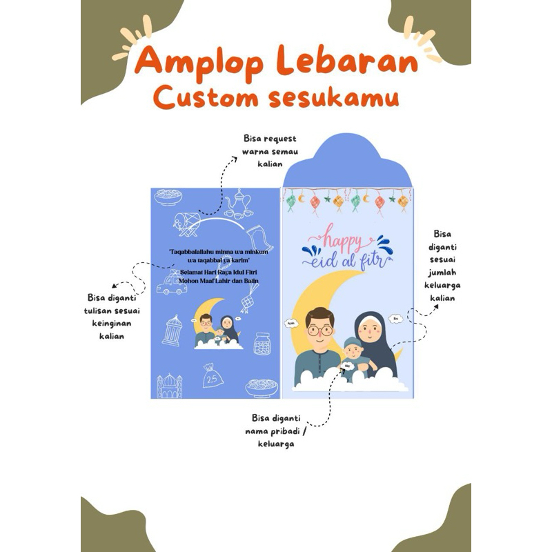 

Amplop lebaran custom