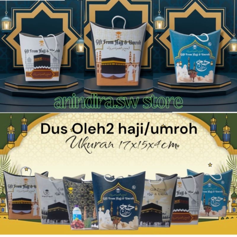 

50 Pcs Dus Jinjing Tali Goodie Bag Paketan Souvenir/Oleh Oleh Haji Dan Umroh P KB