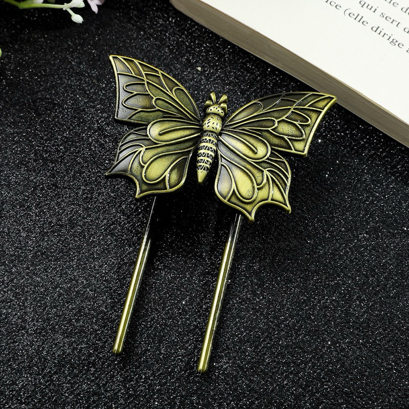 

Metal clip jepit besi notebook journal retro vintage gold penahan buku 3