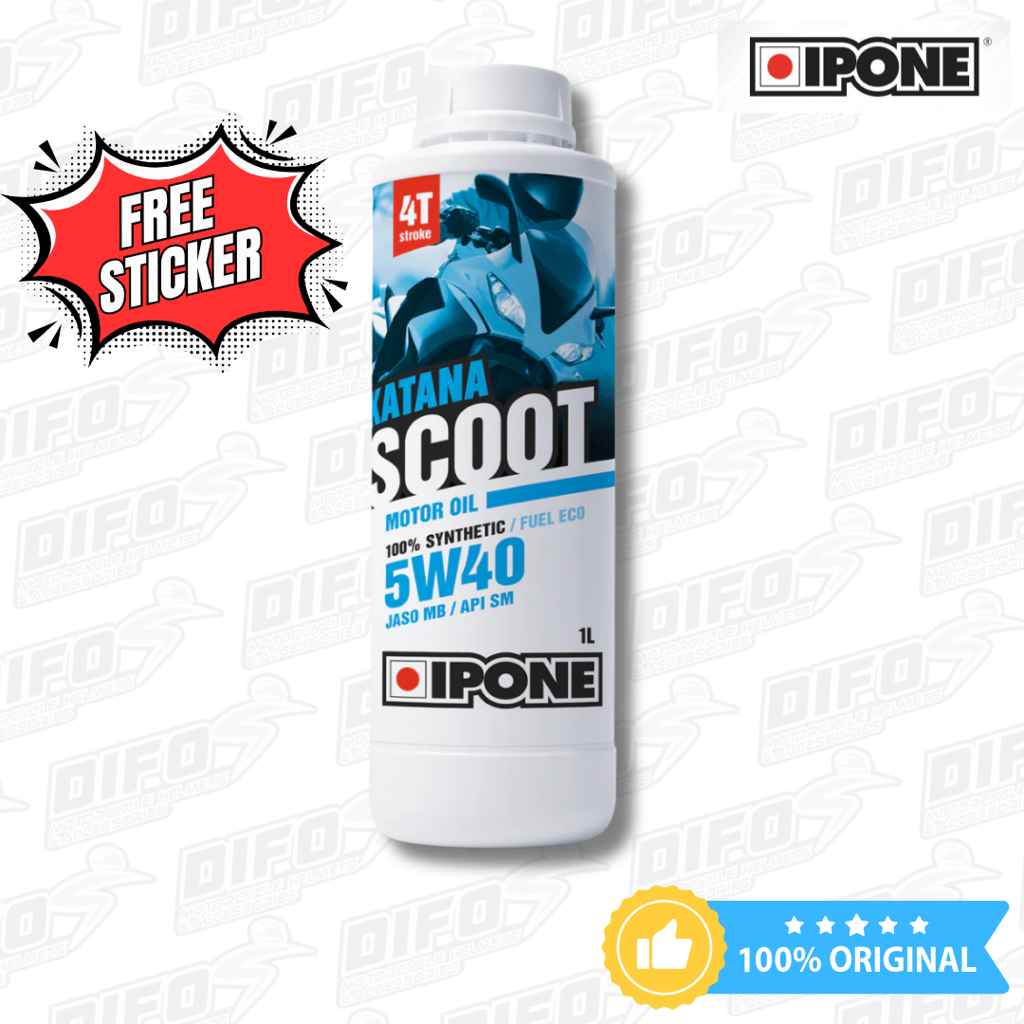 Oli Ipone Katana Scoot 5W40 - Oli motor Matic