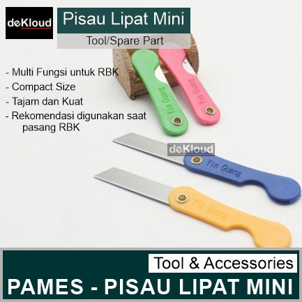 

PAMES - Pisau Lipat Mini | pemes cutter kecil kertas