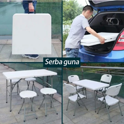 (120CM) Meja Lipat/Meja Lipat plastik/Meja Lipat Outdoor/Meja Serbaguna/besar Makan Meja/Meja Lipat 