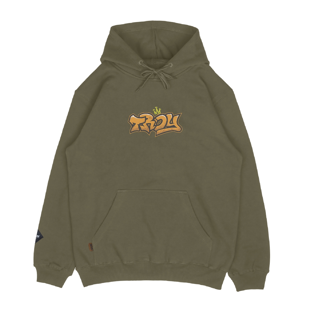 Troy Company Hoodie Pullover Olive Monarch - Hoodie Pria Olive KH 2970