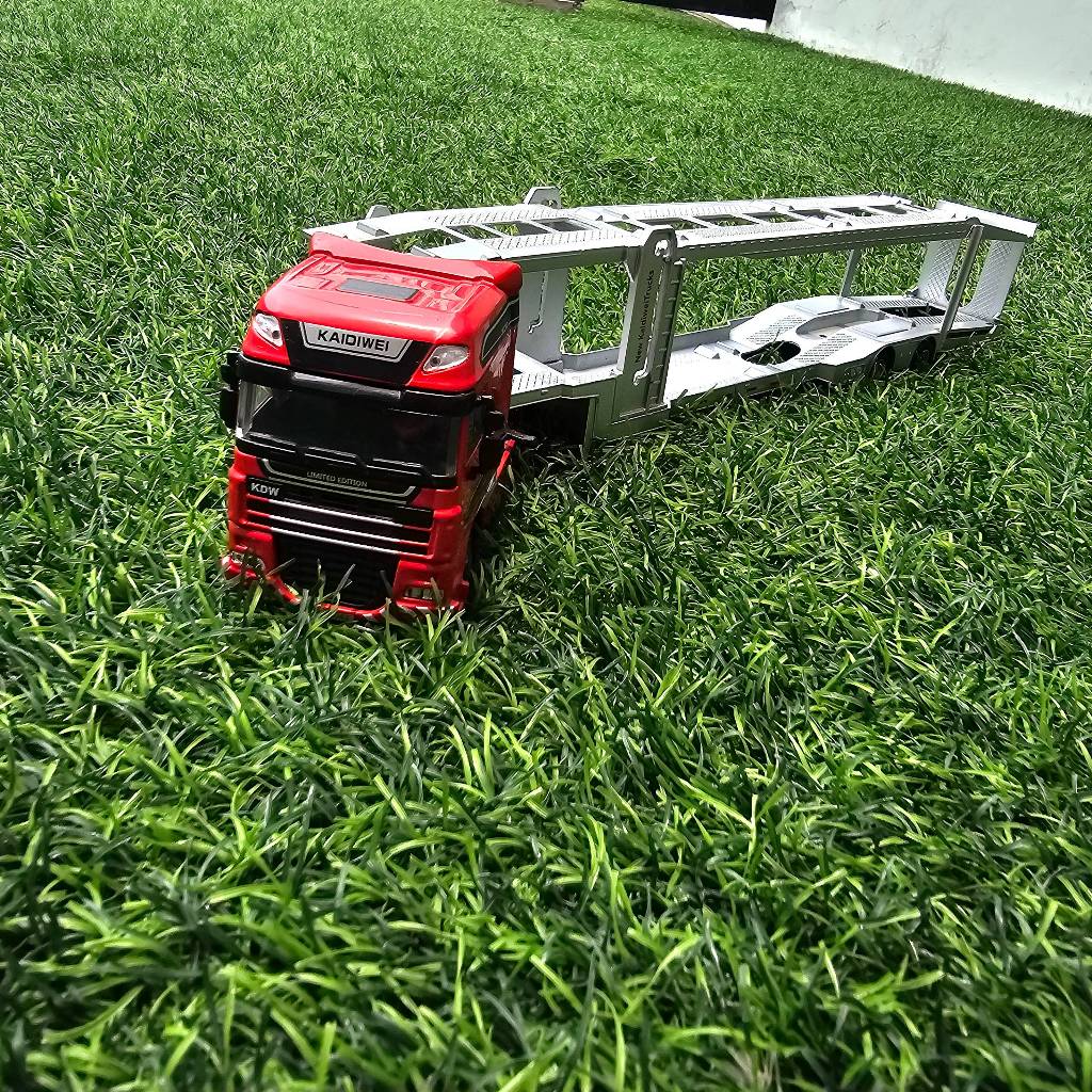 Mainan Anak Transportasi Truk Diecast Transport Truck KDW