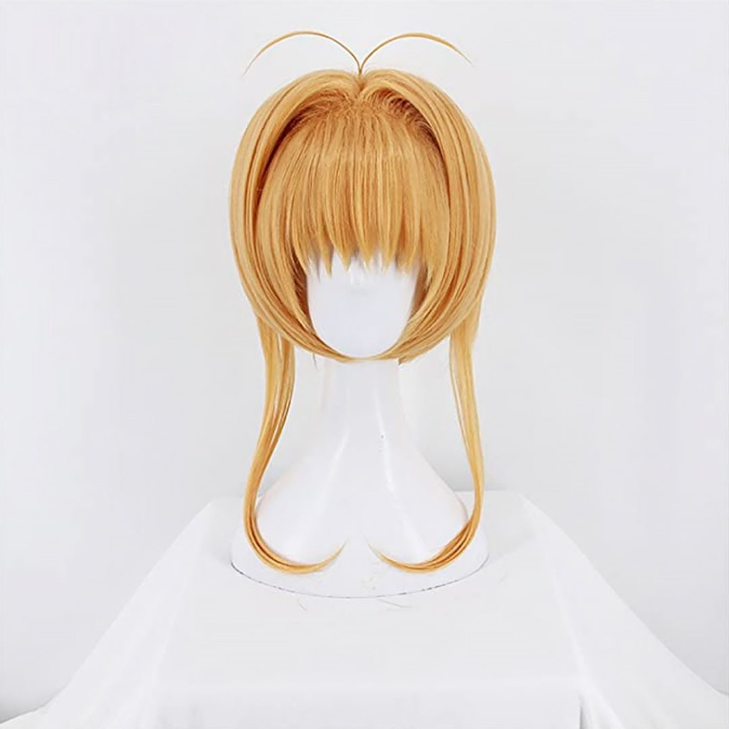 READY STOCK - WIG SAKURA KINOMOTO WIG KINOMOTO SAKURA WIG COSPLAY ANIME CARDCAPTOR SAKURA WIG COSPLA