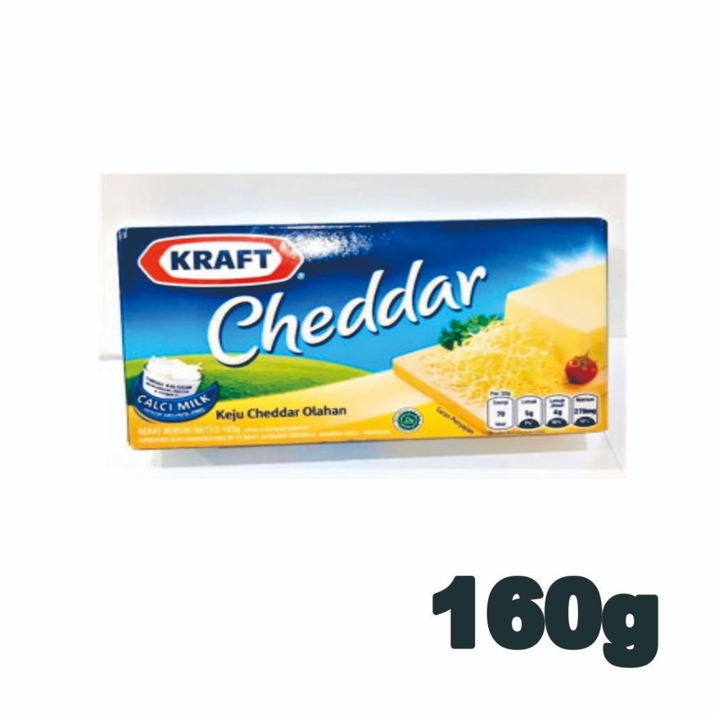 

KRAFT KEJU CHEDDAR BLOK 165 GRAM - KEJU ASLI DARI SUSU NEW ZEALAND